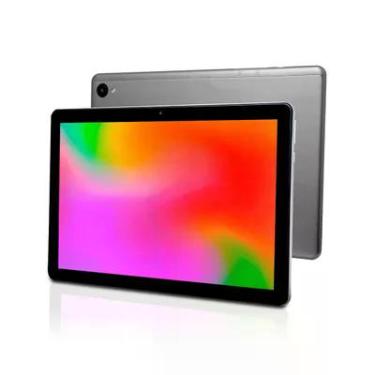Imagem de Tablet Goldentec Tab10 4G, 64GB, 4GB RAM, Octa Core, Tela 10" HD, Android, Cinza