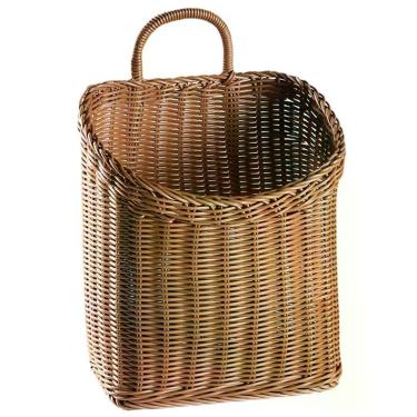 Imagem de Cesto Quincry de Vime Trançado para Pendurar 30x25x20 cm Marrom