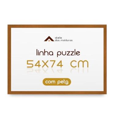 Imagem de Moldura para Quebra Cabeça Puzzle de 1000 Peças 54x74 com Proteção Petg (Caramelo)