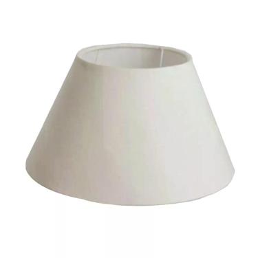 Imagem de Cúpula para abajur luminaria 14x36x23cm tecido algodão soquete Naciona