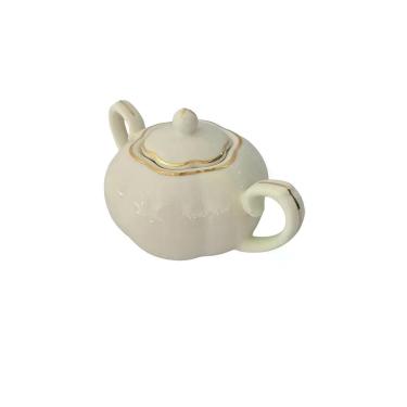 Imagem de Açucareiro Camélia Servir Porcelana Fio Dourado para Mesa Branco Full Fit 380ML