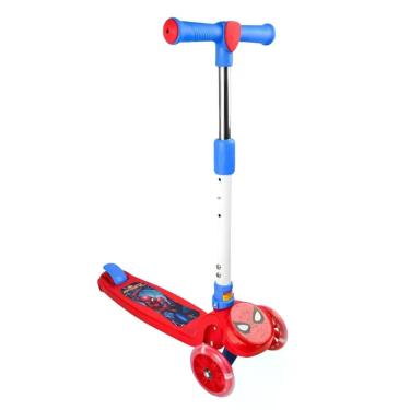 Imagem de Patinete Infantil 50kg 3 Rodas com Led Homem-Aranha Disney - Central