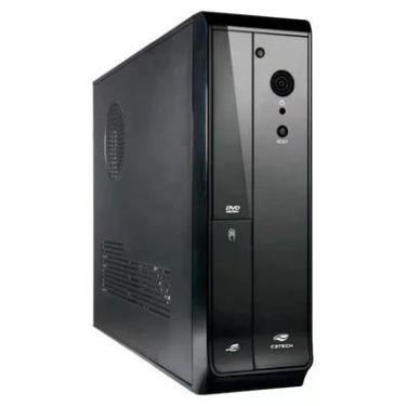 Imagem de Gabinete C3tech Slim Mid Tower, Com Fonte 200W PS-200SFX, Micro ATX, Preto - DT-110BK
