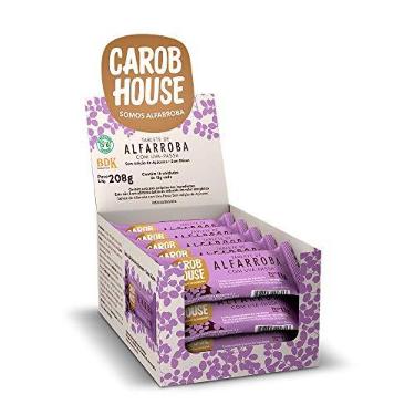 Imagem de Display Bombom Alfarroba com Uva Passa Carob House 16uni 208g