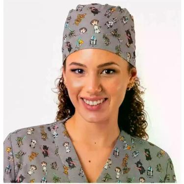 Imagem de Touca Cirúrgica Em Oxford Bandana Hospitalar Diversas Cores - Bella Co