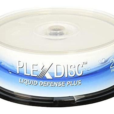 Imagem de PlexDisc Blu-Ray de 6 x 25 GB, impressão a jato de tinta branco brilhante resistente à água, 25 discos