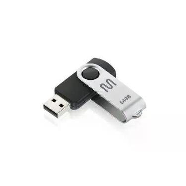 Imagem de PD590 PenDrive Multilaser Twist 64gb Usb 2.0, 64GB