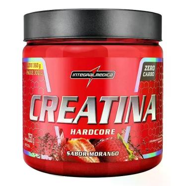 Imagem de Creatina Hardcore (350g) - Sabor: Morango - Integralmdica