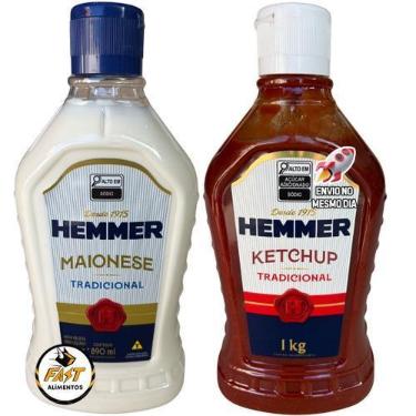 Imagem de Combo 1 ketchup hemmer 1 kg + 1 maionese hemmer 930 gr