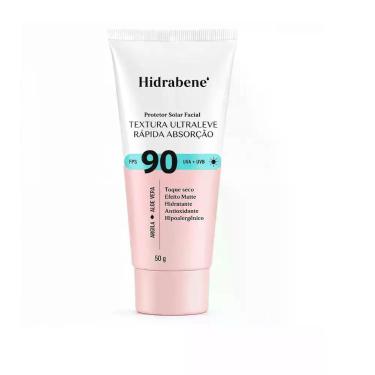 Imagem de Hidrabene Protetor Solar Facial FPS 90 Toque Seco Proteção Uso Diário 
