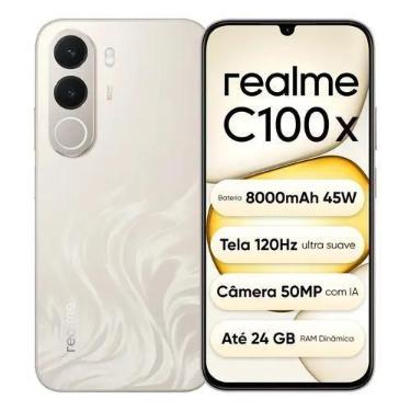 Imagem de Realme C100x 4G 8GB RAM 256GB Global Dourado, 256GB, Dourado