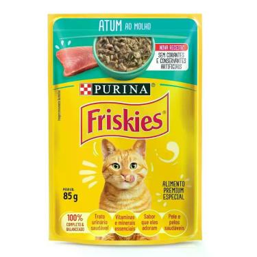 Imagem de Sachê Friskies Atum ao Molho Purina 85g, Atum ao Molho, 85g