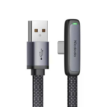 Imagem de Cabo Carregador USB A Para Tipo C 90 2m 100w 6a Led Mcdodo