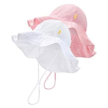 Imagem de Chapéu de sol HONGTEYA Baby Toddler Girl UPF 50+ Proteção solar