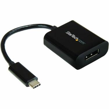 Imagem de StarTech. Com adaptador USB C para DisplayPort – 4K 60Hz/8K 30Hz, USB Tipo-C DP 1.4 HBR2 Dongle, conversor de vídeo monitor compacto USB-C (DP Alt Mode), funciona com TB3 – conversor tipo C para DP (CDP2DP)