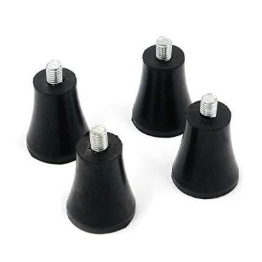 Imagem de FarBoat 4 peças de borracha de 5 cm de altura para móveis, pernas, pés, almofadas antiderrapantes, substituição para móveis, cadeira, mesa, sofá (parafuso de 8 x 12 mm), não inclui porcas de quatro