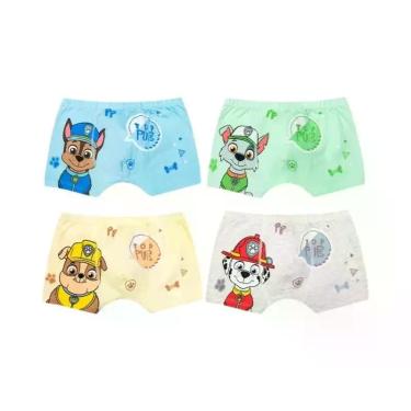 Imagem de Cuecas Boxer De Algodão Para Meninos Paw Patrol 3-8 Anos Ajuste Slim S