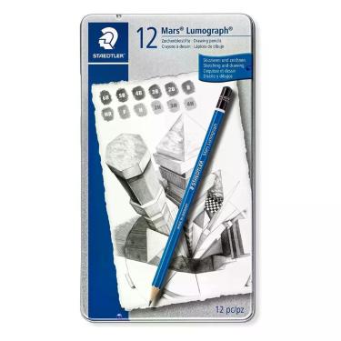 Imagem de Estojo de Lápis Grafite Staedtler Mars Lumograph 12 Pçs