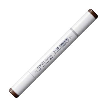 Imagem de COPIC Marcador Sketch Ponta Dupla Redonda e Chanfrada, Cor E29 Burnt Umber, 1 unidade