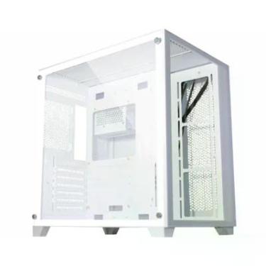 Imagem de Gabinete Gamer K-mex Space Atx W2r4, Lateral E Frontal, Em Vidro Temperado, USB 3.0,ATX,Branco
