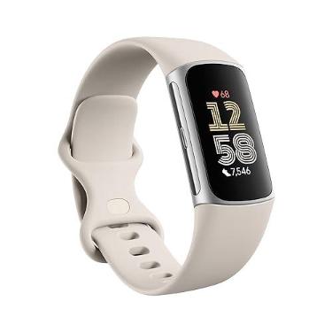 Imagem de Fitbit Charge 6 Fitness Tracker com aplicativos do Google, frequência cardíaca em equipamentos de exercícios, assinatura premium de 6 meses incluída, GPS, ferramentas de saúde e muito mais,