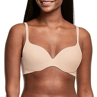 Imagem de Maidenform Sutiã feminino Comfort Devotion Dreamwire cobertura total Dm0070, Amêndoa, 34C