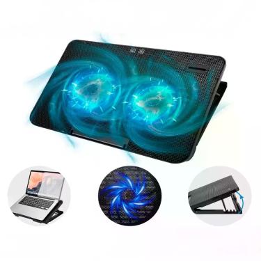 Imagem de Suporte Gamer Usb Silenciosa Notebook Dobrável - Base Gamer