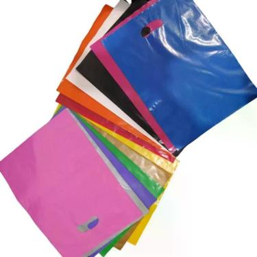 Imagem de Kit Sacolas Plásticas Boca Triste 16x20 e 20x30 para Embalagens Diversas 100 UNIDADES Branco Higipack