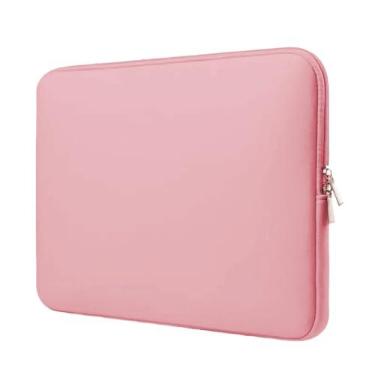 Imagem de Capa Case para Notebook 11 a 17 Polegadas em Neoprene Premium, Capa Protetora Impermeável com Zíper Duplo(Rosa Bebê,13.3)