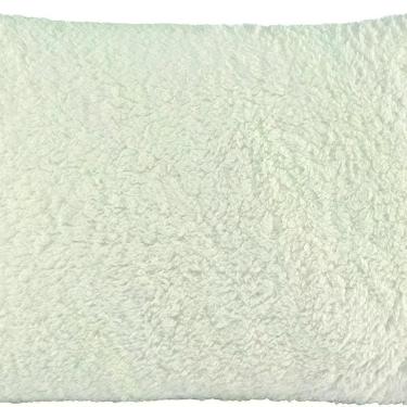 Imagem de Capa De Travesseiro Decorativo Alasca 1 Peça Tecido Manta Sherpa 180g/m² 100% Poliéster - Marfim