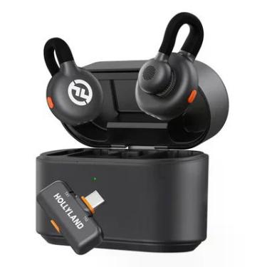 Imagem de Microfone Hollyland Lark M2s Duo Usb-c Duplo P/ 2 Pessoas Cor Preto Cor:preto