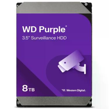 Imagem de HD 8TB Western Digital WD Purple Surveillance SATA 3 5400RPM Cache 256