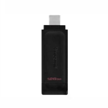 Imagem de Pendrive Kingston DT70 128GB USB Type-C 3.2 Transferência Ultrarrápida Preto Kingston