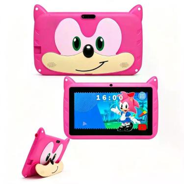 Imagem de Tablet Sonic Rosa Para Entretenimento Infantil - BP VARIEDADES