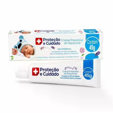 Imagem de Creme Preventivo de Assaduras Proteção e Cuidado Azul 45g