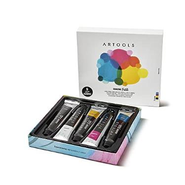 Imagem de Guache Bisnaga Palette 22 ml 5 cores Artools