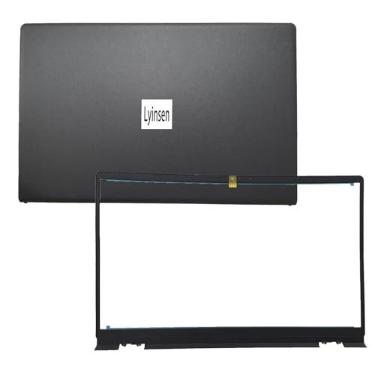 Imagem de Lyinsen Tampa traseira traseira de substituição LCD para laptop com bisel de 15,6 polegadas para Dell Inspiron 15 3510 3511 3515 3520 3525 00WPN8 0WPN8 09WC73 9WC73 AP3LE000B01 AP3LE000901 Preto