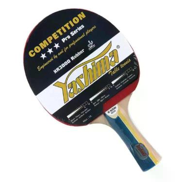 Imagem de Raquete Yashima Tenis de Mesa Borracha Lisa Com Esponja - Pt, Pto, Ver