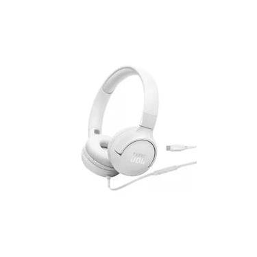 Imagem de Fone de Ouvido On-Ear JBL Tune 520C, Conexão USB-C, Pure Bass, Branco - JBLT520CWHT