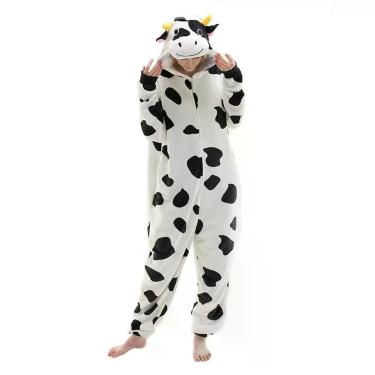 Imagem de Pijama COSUEKET Snug Fit unissex de flanela para adultos e vaca - COSU