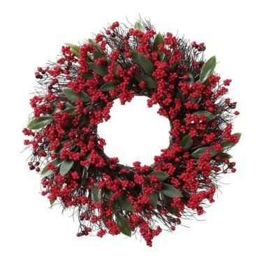 Imagem de Nishiyuenyi Guirlanda de Natal Artificial para Porta de Entrada, Faça Você Mesmo, Enfeite Natalino, Guirlanda Sazonal para O Dia de ação de Graças, Casa, 45cm