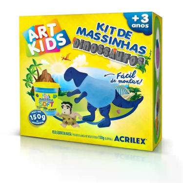 Imagem de Massa para Modelar Criativa ART KIDS Dinossauro 2 Azul