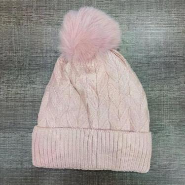 Imagem de Gorro Infantil OEM com 1 Pompom em 100% Lã Acrílica Forrado em Pelúcia 16cm X 19 e 5cm para Menino e Menina