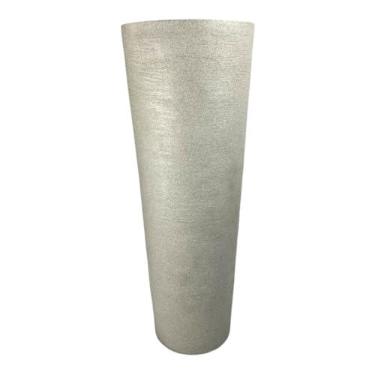 Imagem de Vaso Marmorizado Grande Polietileno Decorativo Polido Moderno Coluna Ibiza Luxo Casa Decoração(Cinza Texturizado)