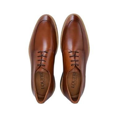 Imagem de Sapato Masculino Derby York LOUFRE em Couro Legítimo - Sola de EVA (Marrom, BR, Adulto, Numérico, 40)