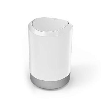 Imagem de PRAT.K Lixeira Plástica para Banheiro Branco Esmaltado – Design Sofisticado