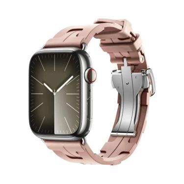 Imagem de Pulseira De Silicone Kilim Single Tour Para Apple Watch 46mm 42mm 49mm