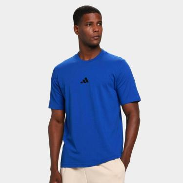 Imagem de Camiseta Adidas Small Logo Masculina, Azul navy, G