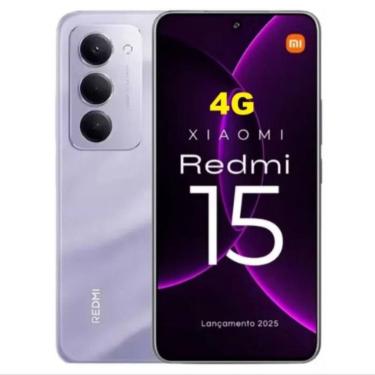 Imagem de Celular Redmi15 256GB 8GB RAM Dual SIM Tela Grande 6.79" Roxo - Lacrad