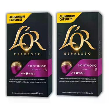Imagem de Kit 20 Cápsulas Lor Espresso Sontuoso Compatível Nespresso - L'or Espr